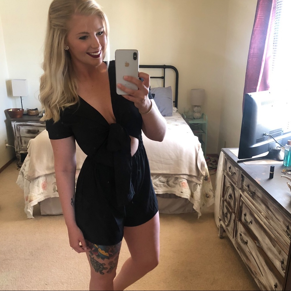 Medium Black Romper